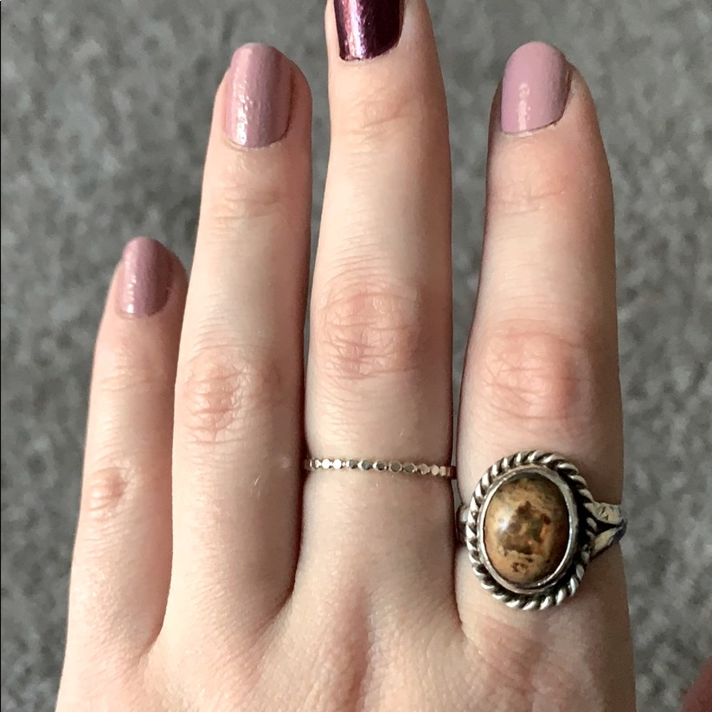 Sterling silver thin band